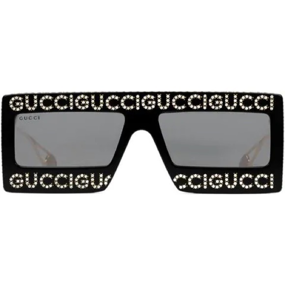 Gucci embellished rectangular sunglasses - Picture 10 of 13
